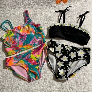 Cat & Jack Tropical and Floral Kids Bikini Sets